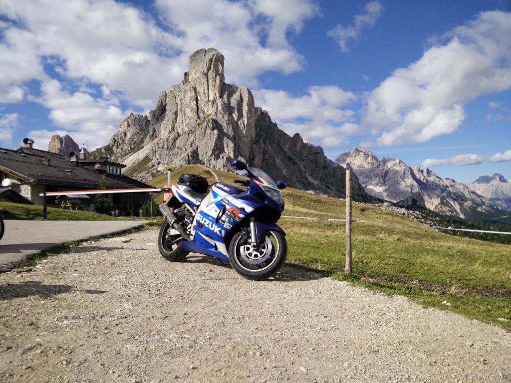 GSXR op een bergpas