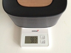 Fidelio E5 surround weight