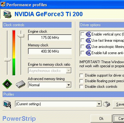 GeForce3 Ti200 PowerStrip