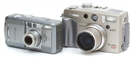 Canon Powershot S40 en Powershot G2