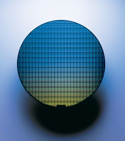 0,13micron wafer Intel