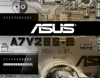 Asus A7V266-E closeup