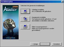 Installatieopties