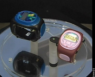 Wherify GPS Personal Locator - The Wherify Personal Locator for kids combines Global Positioning System and digital wireless technologies -- to pinpoint your child's location. Wherify includes 911 and pager features, and the durable band locks onto the wrist.