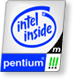 Intel Pentium III-M logo