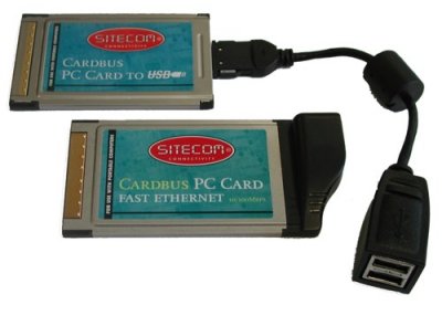 Sitecom USB en ethernet PC-cards