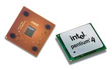 Pentium 4 en Athlon XP klein