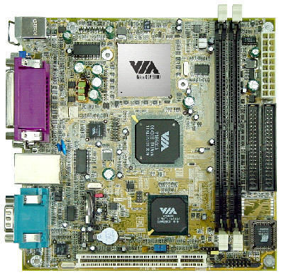 VIA Eden VT6010 mini-ITX moederbord