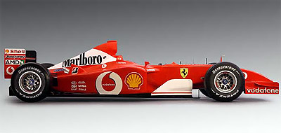 Ferrari F2002 zijkant