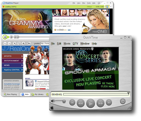 RealPlayer & QuickTime Player
