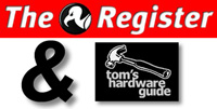 The Register & THG logo's gecombineerd
