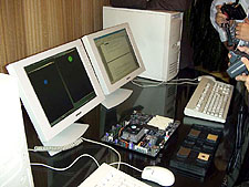 AMD ClawHammer testsystemen op IDF (klein)