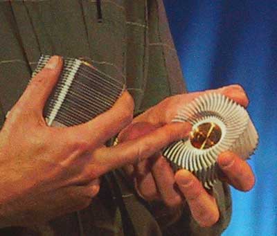 Intel Socket 478 heatsinkfan met verbeterde koeleigenschappen