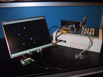Optische verbinding LCD monitor - GPU
