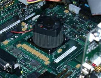 Intel Banias prototype (detail)