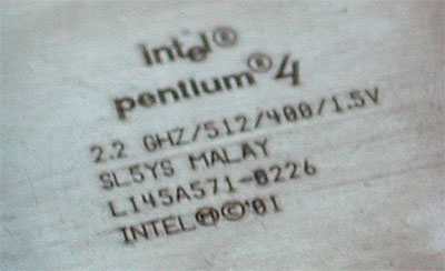 Macro 2,2GHz 400MHz FSB Pentium 4