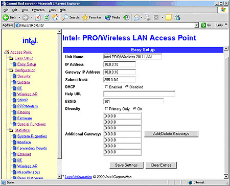 Geef zelf IP, gateways en eventueel DHCP forwarding op