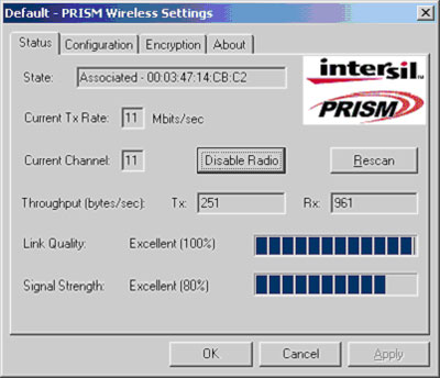 Screenshot interface
