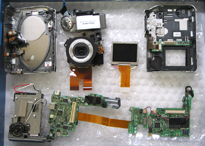 Fuji F601 uit elkaar