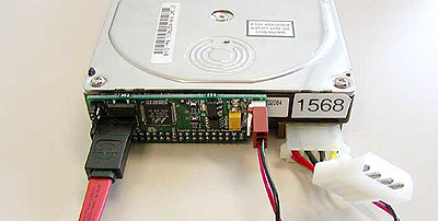 SATA / Serial ATA harddisk en connector