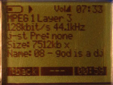 Archos display file-info