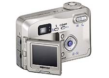 Pentax Optio 330 GS (achter)