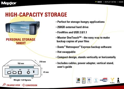 Maxtor Personal Storage 5000XT 250GB