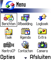 Nokia 7650 review: Hoofdmenu