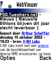 Nokia 7650 review: Tweakers.net PDA 1