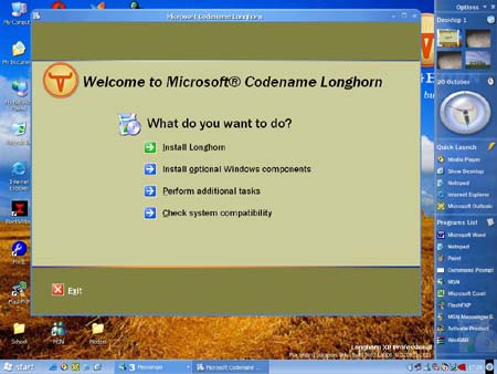 Longhorn setupscreen (klein)