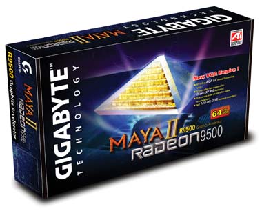 Gigabyte Maya II Radeon 9500 (GV-R9500) box