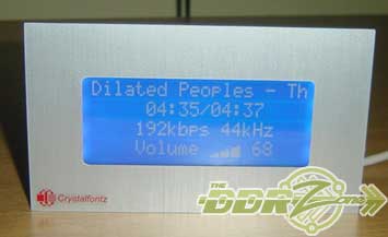 WinAmp op ChrystalFontz USB LCD