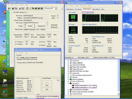 Pentium 4 3,06GHz als twee processors herkend door Windows XP (klein)