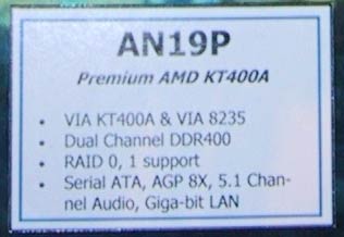 KT400A moederbord specs (dual channel DDR)