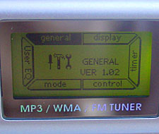 iRiver iFP-180T display