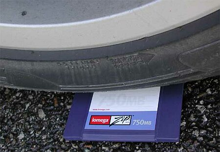 Datacompressietest ZIP-diskette
