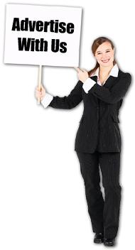 Bevallige dame die vraagt of iemand bij haar wil adverteren / advertising / banners