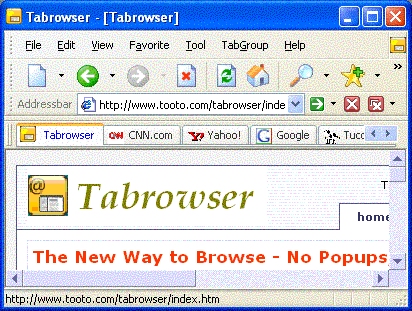 Tabrowser screenshot
