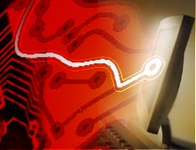 Illustratie bij virus/infectie/scans/lekken