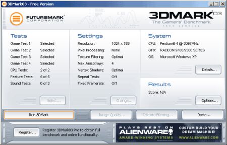 3DMark menu (klein)