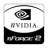nVidia nForce2 logo B&W