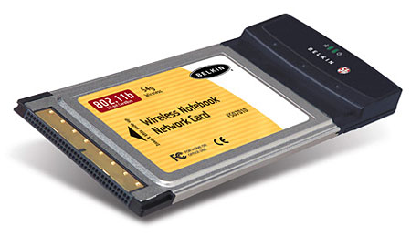 Belkin 802.11g PCMCIA-kaart