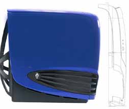 Alienware case zijkant (blauw)