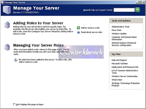 Windows Server 2003 Server rolls