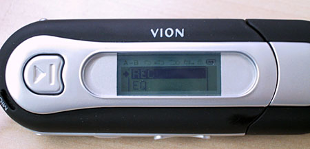 Vion S320 - Menu