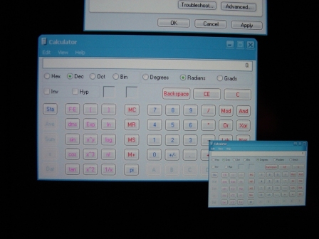Windows Longhorn - Rescaling klein