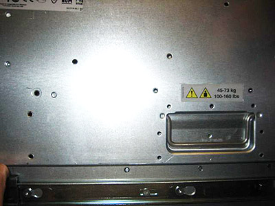 Serverupgrade 17-06-2003: Rackmount gewicht