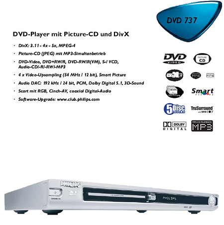 Philips dvd-speler met DivX-ondersteuning