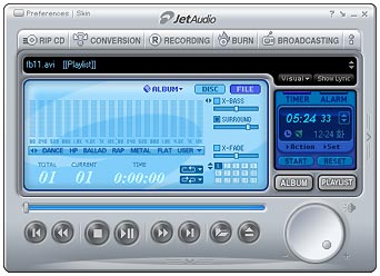 jetAudio screen main