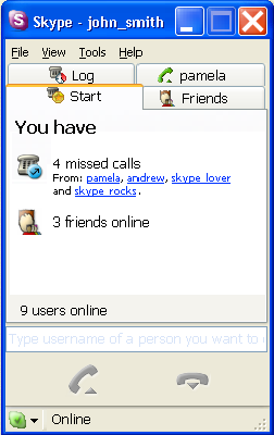 Skype screenie Skype screenie